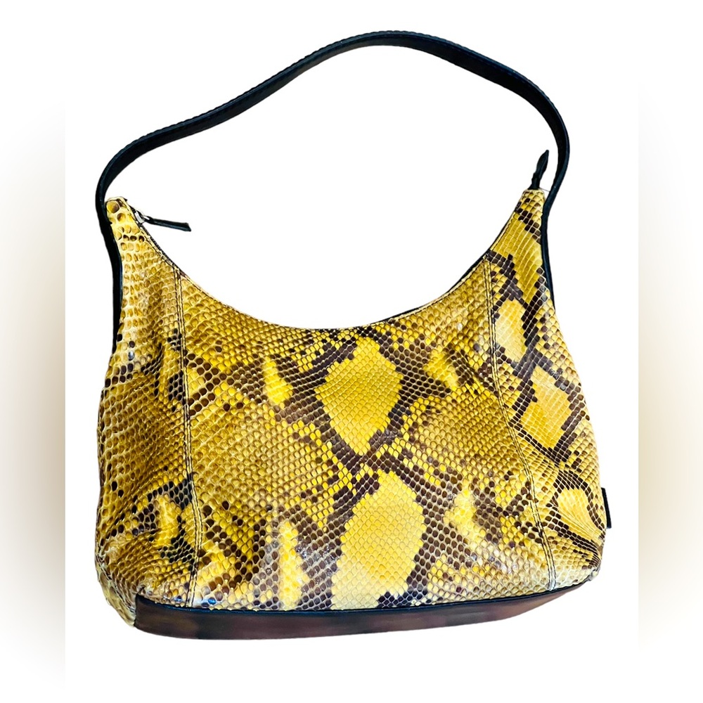 Desmo Python Genuine Leather Shoulder Bag Made In… - image 2